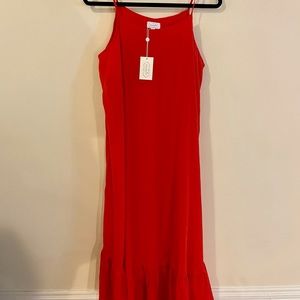 Bright Red Maxi